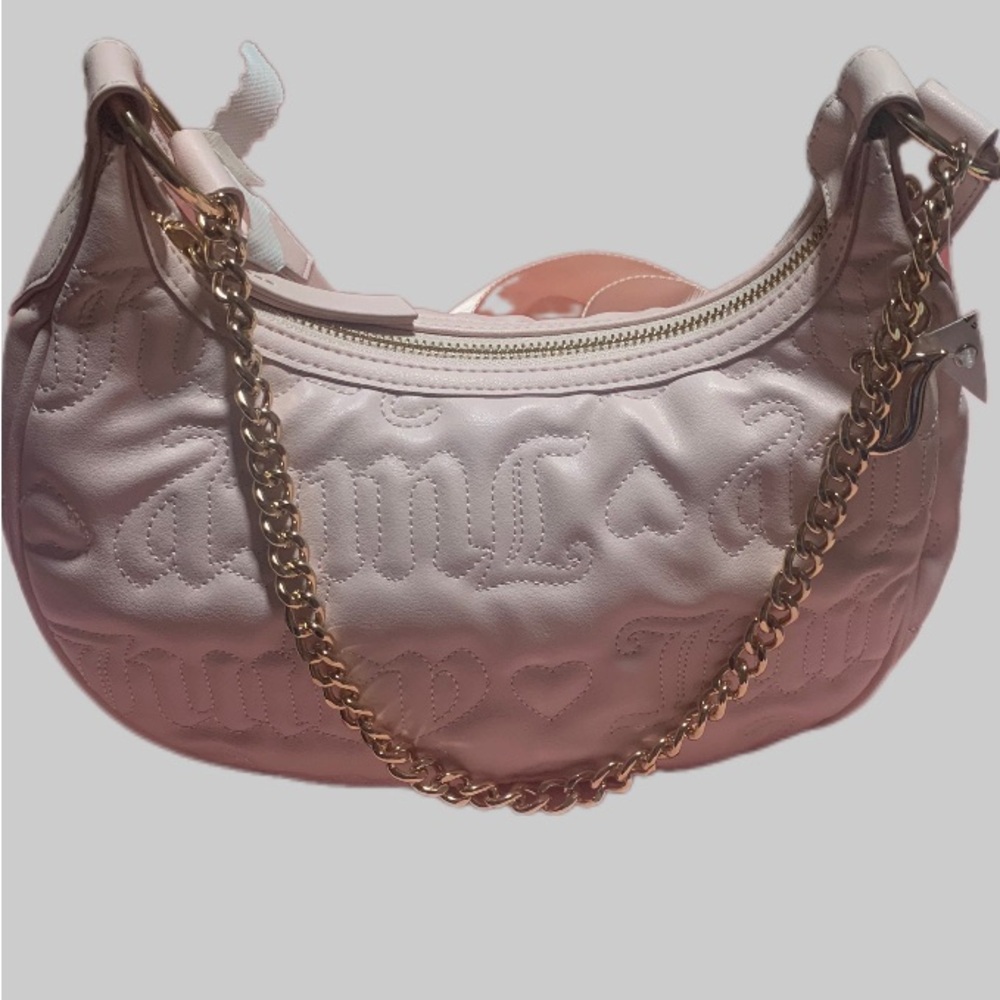 Juicy Couture Half Moon Crossbody in Powder Blush.